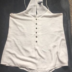 White button front tank, cami